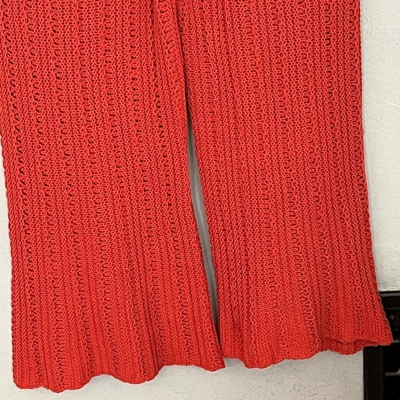 NWT Free People Beach Day Sweater Pants Boho Comfy Cotton Size M Terra Cotta - Picture 10 of 16